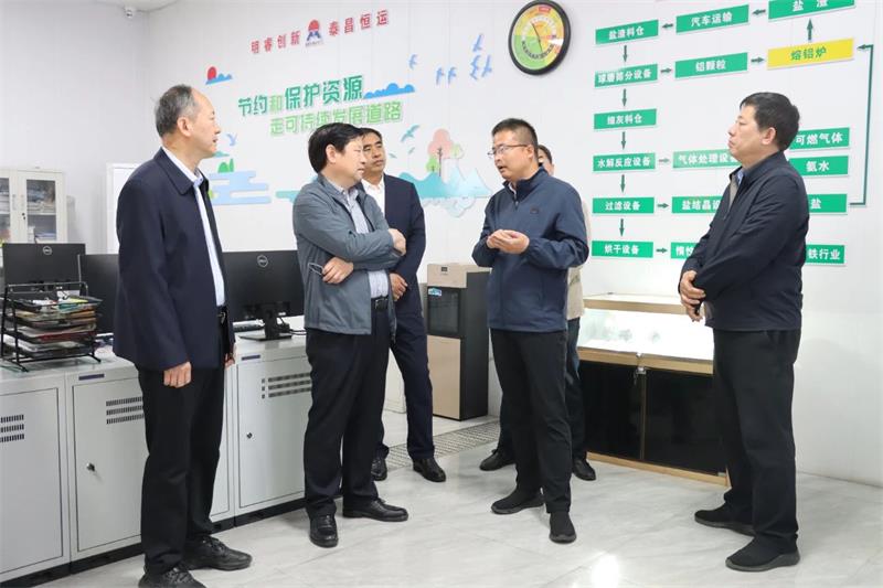 省人大環資委副主任吳忠華帶隊蒞臨明泰鋁業開展立法調研